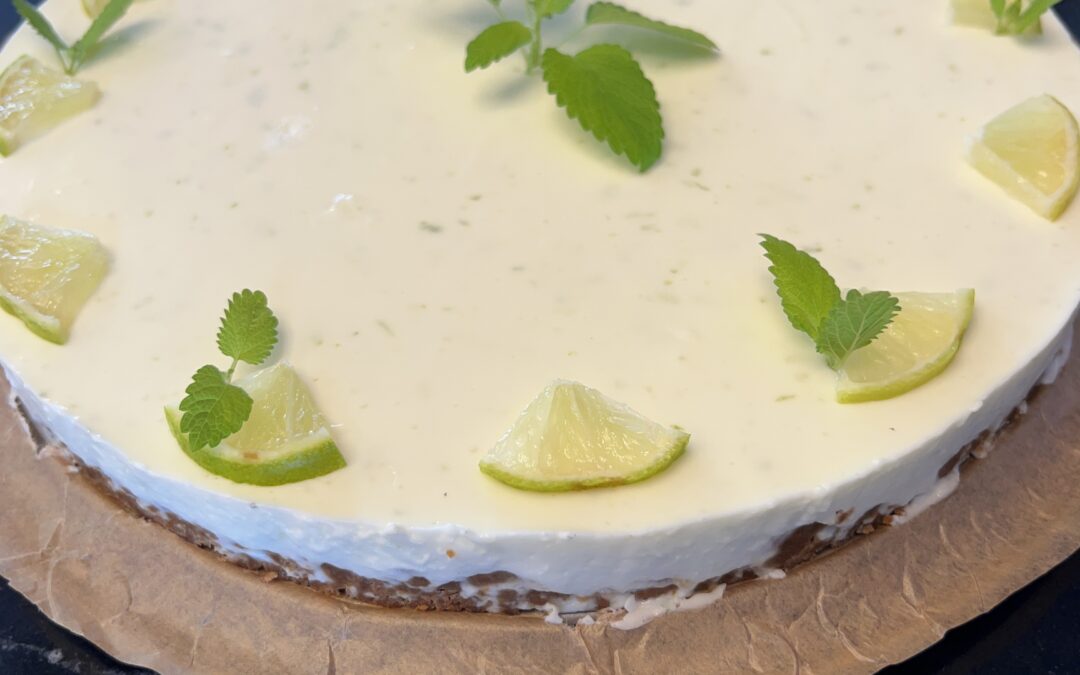 Limetten- Joghurt- Tarte ohne Backen