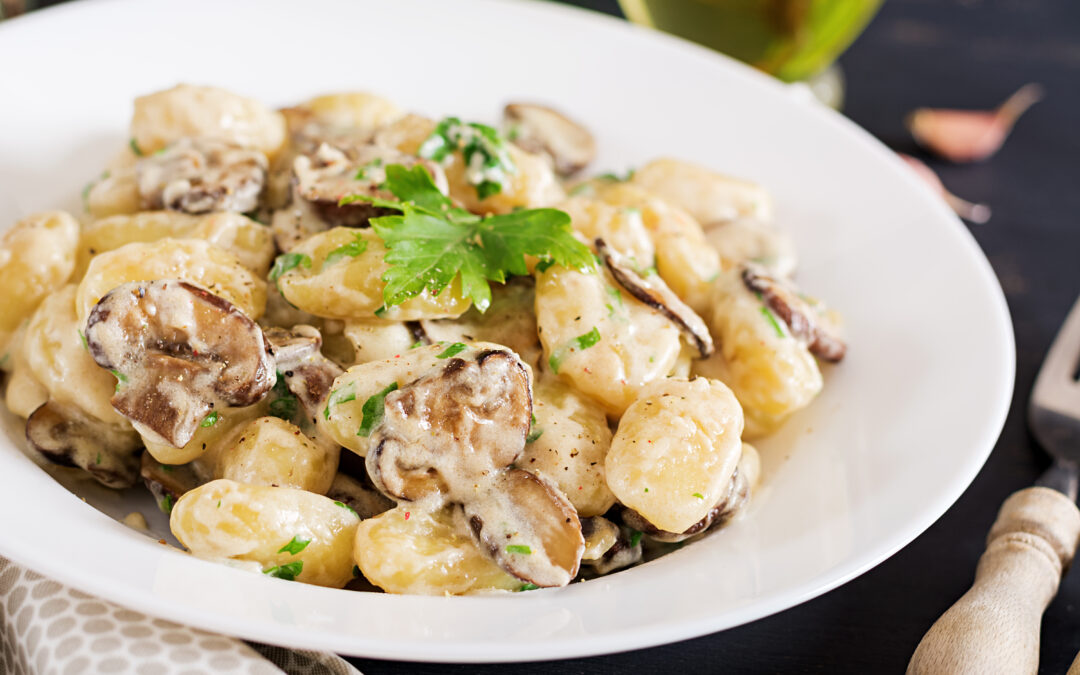 Gnocchi in Champignon- Rahm